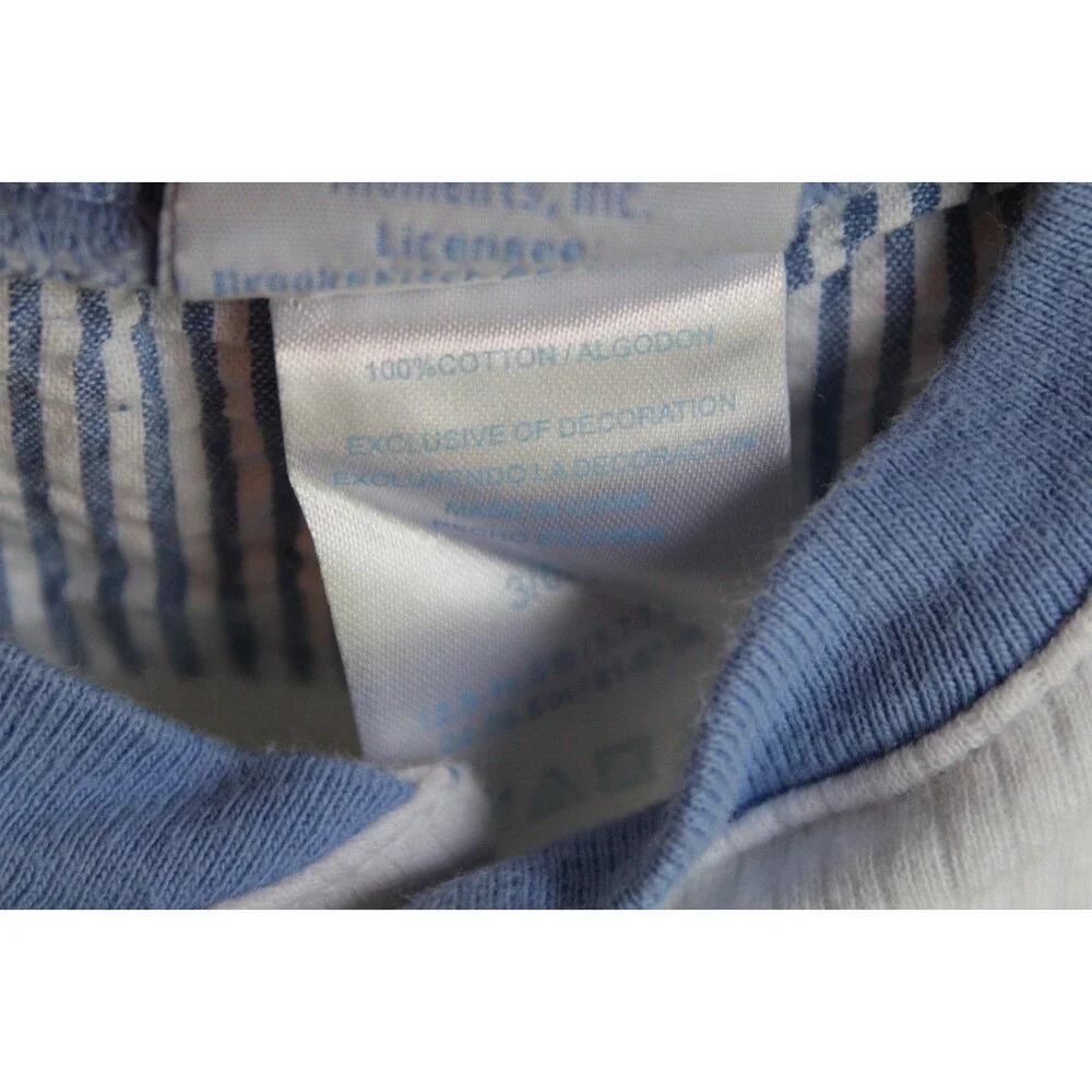 Vintage Precious Moments Baby Boy Soccer One Pc Bodysuit Size 3/6 M 100% Cotton